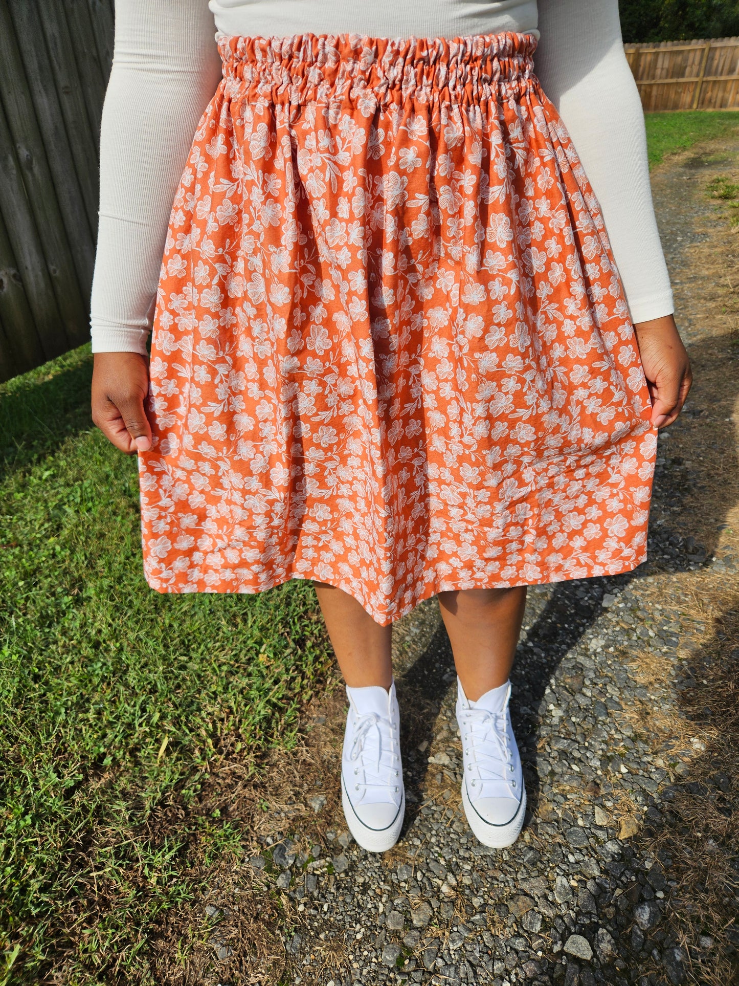 Floral Autumn skirt