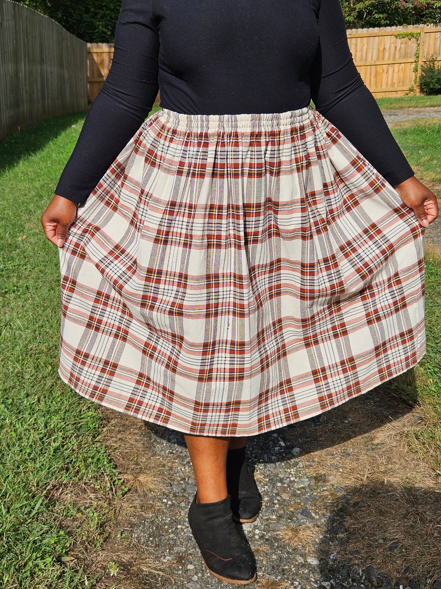 Dark brown Autumn skirt