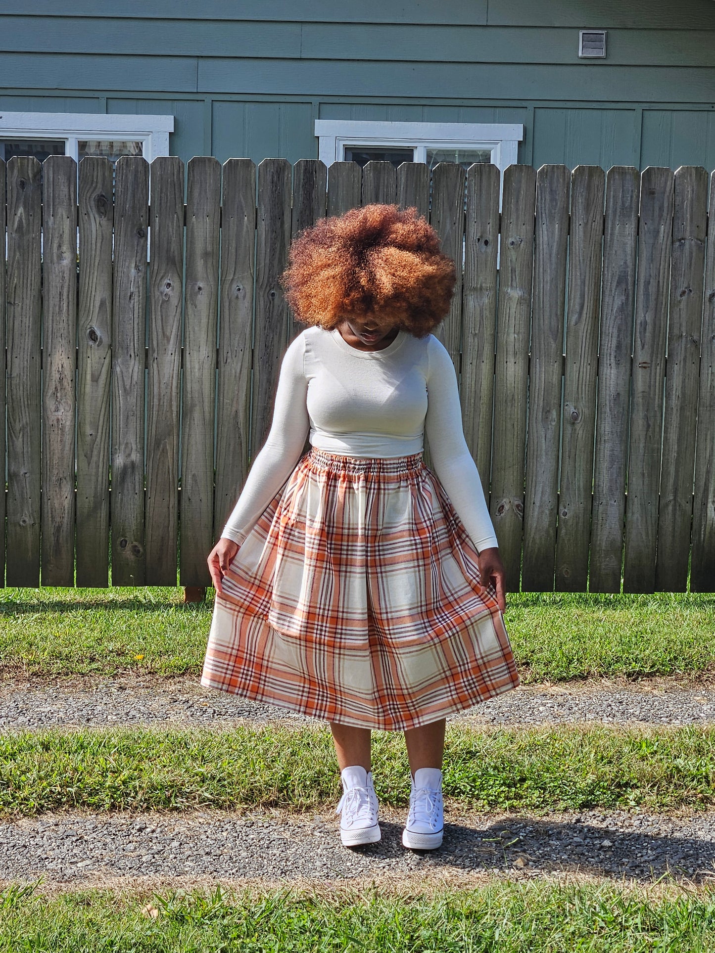 Plaid Autum skirt