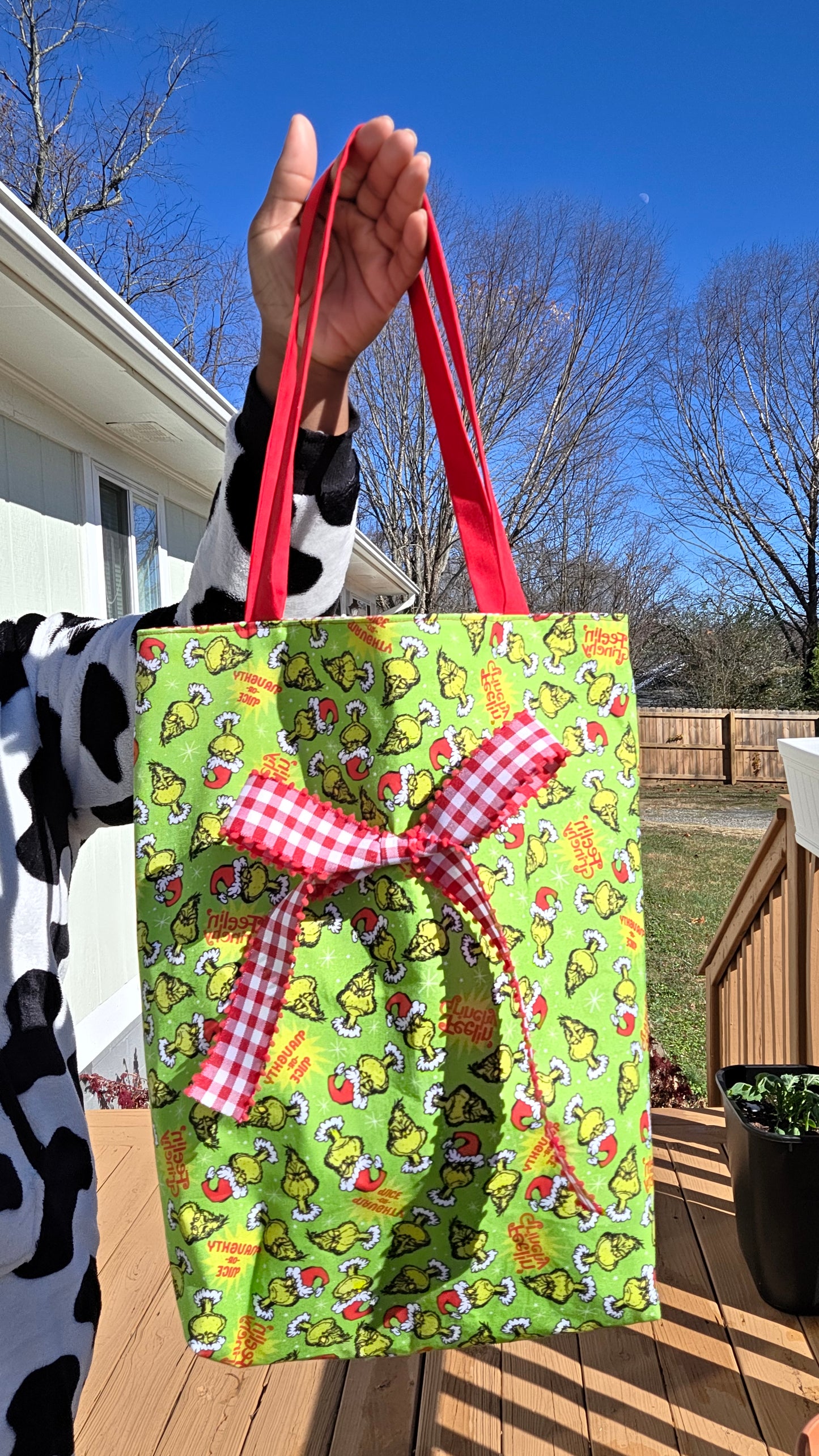 The Grinchy tote bag