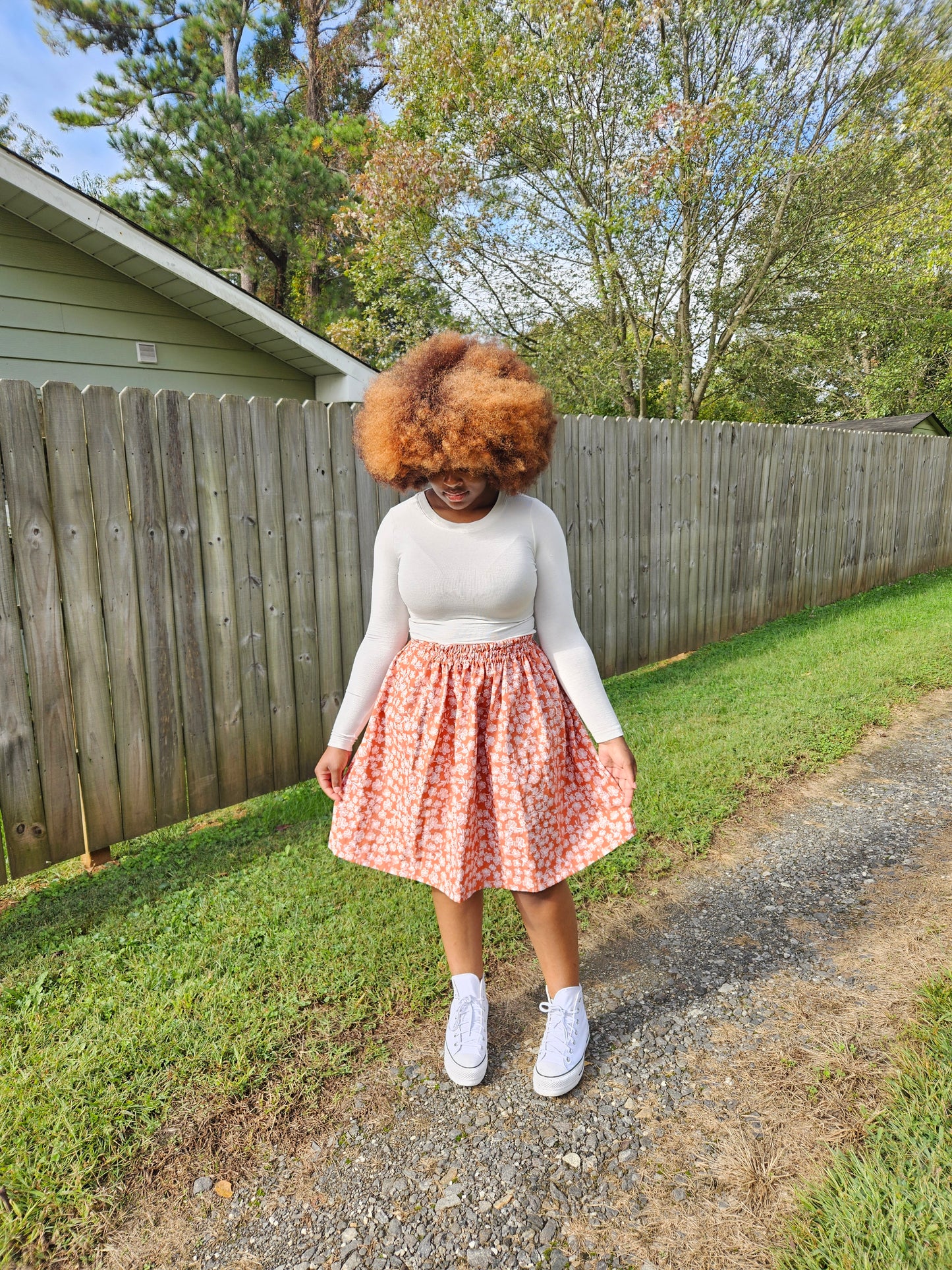 Floral Autumn skirt