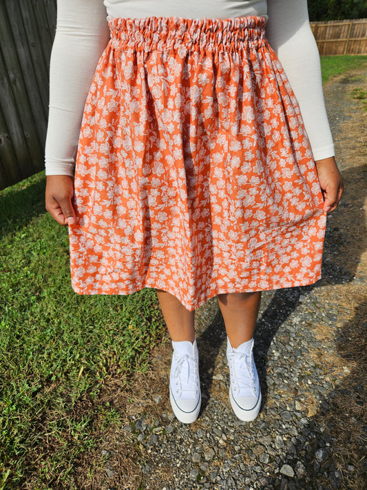 Floral Autumn skirt