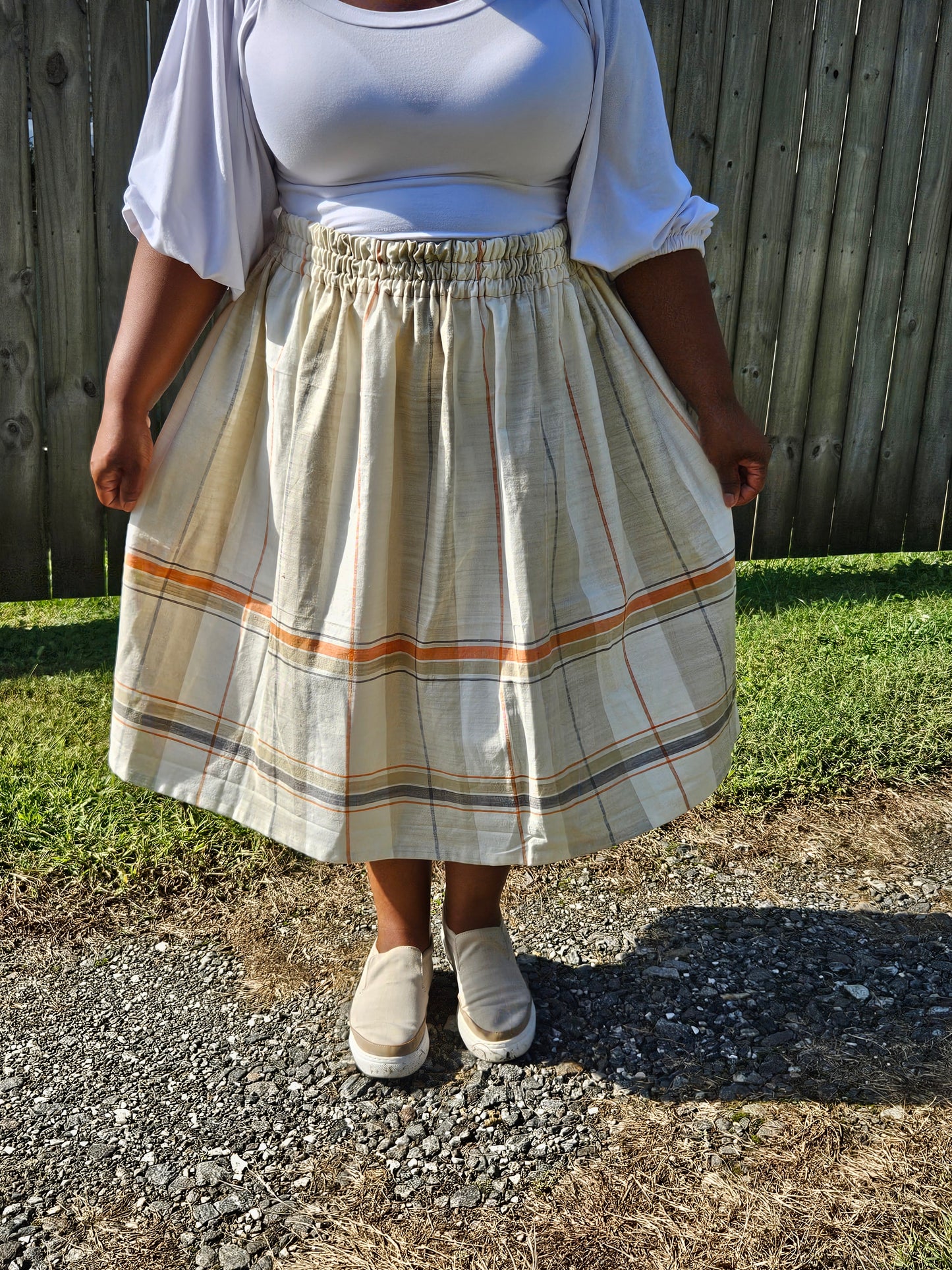 Autumn boarder print skirt