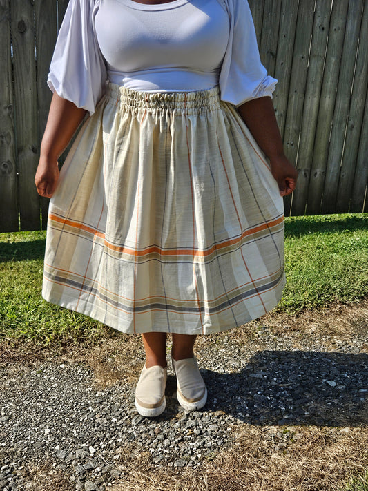 Autumn boarder print skirt