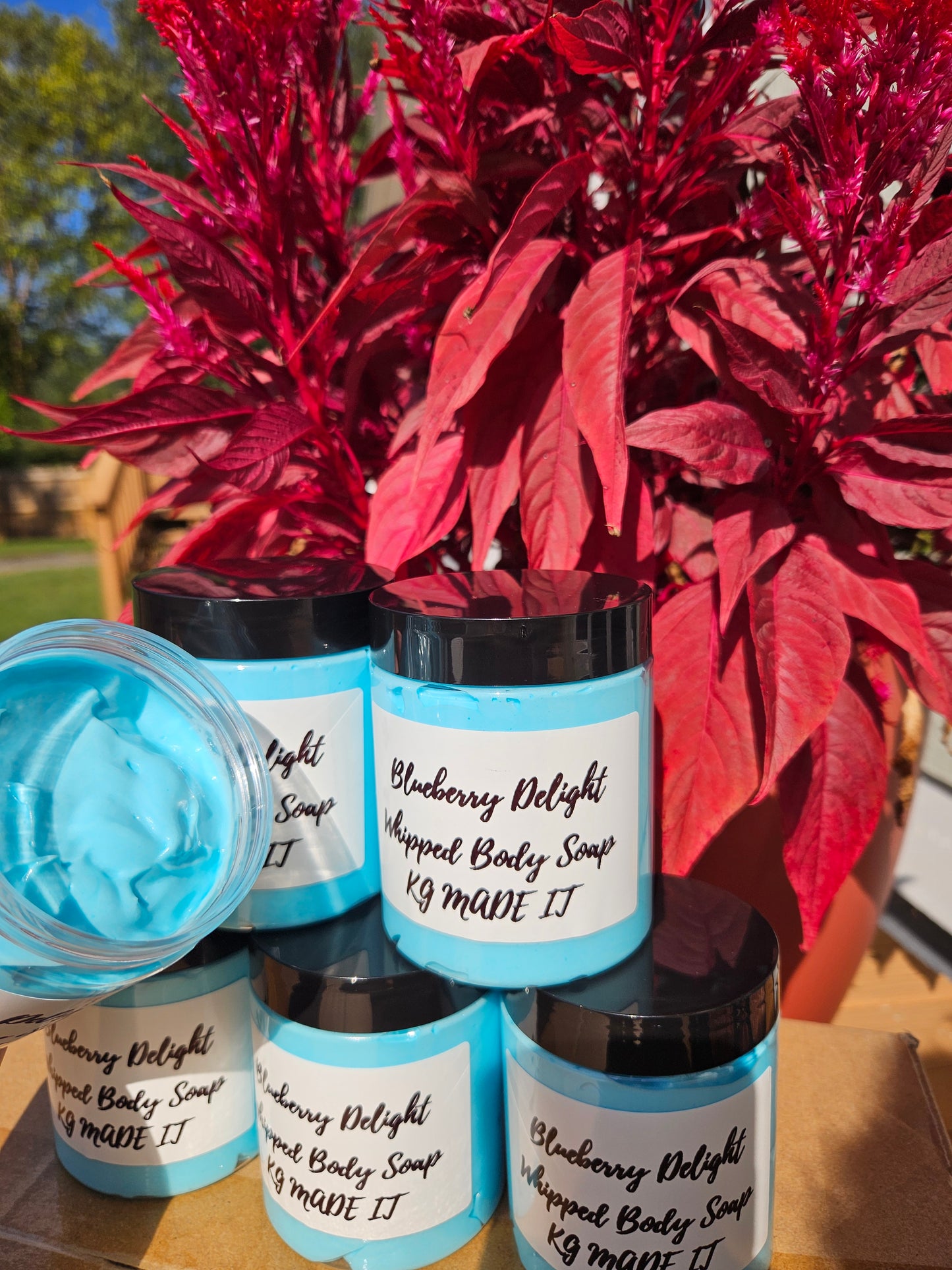 Blueberry Delight whipped body soap