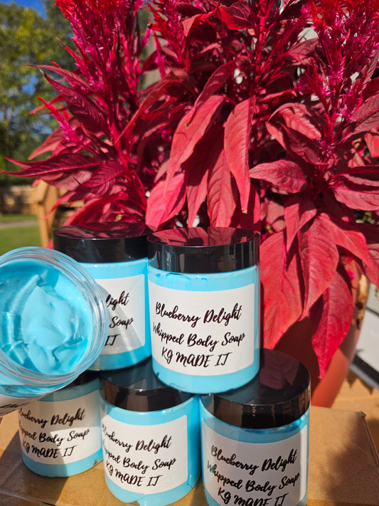 Blueberry Delight whipped body soap