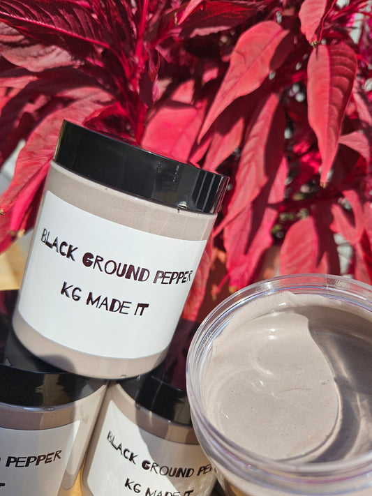 Black Ground Pepper whipped soap