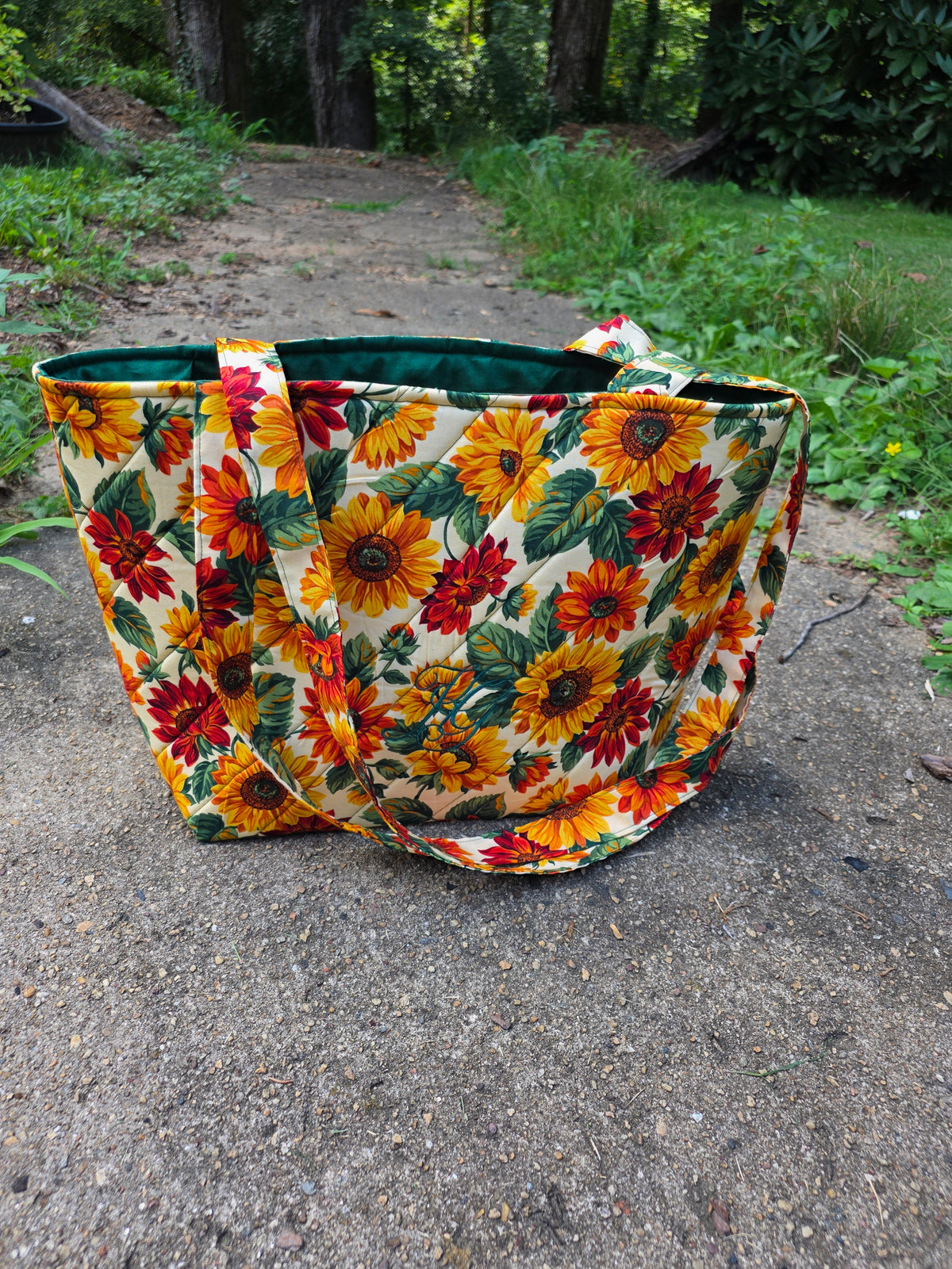 Quilted Autumn Garden Tote Bag Set